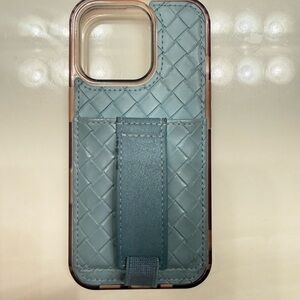 Elegant Teal Woven Phone Case